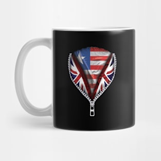 Liberian Flag  Liberia Flag zipped British Flag - Gift for Liberian From Liberia Mug